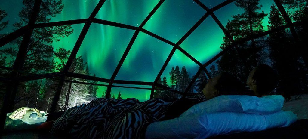 iglu cristal hotel en Finlandia