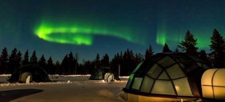 Finlandia Aurora Boreal Iglú de Cristal