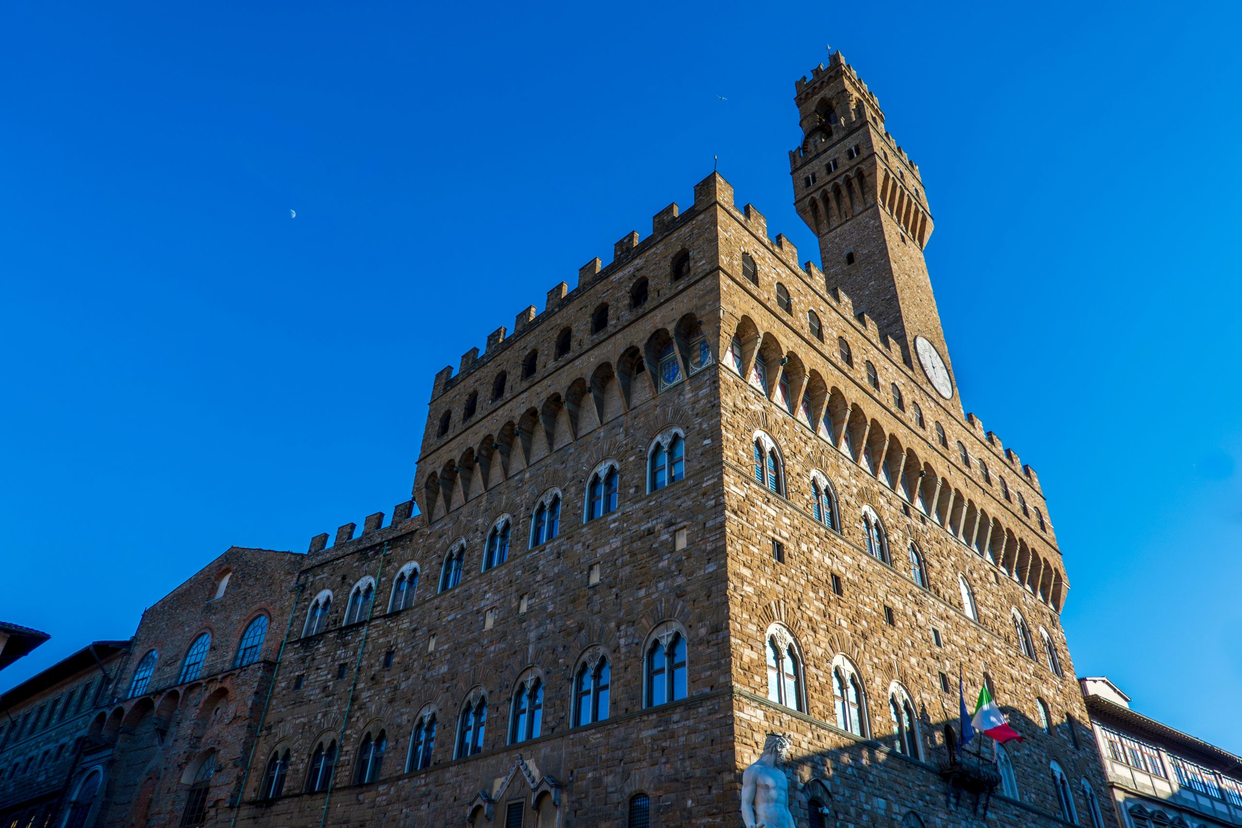 foto palazzo vecchio florencia cielo azul